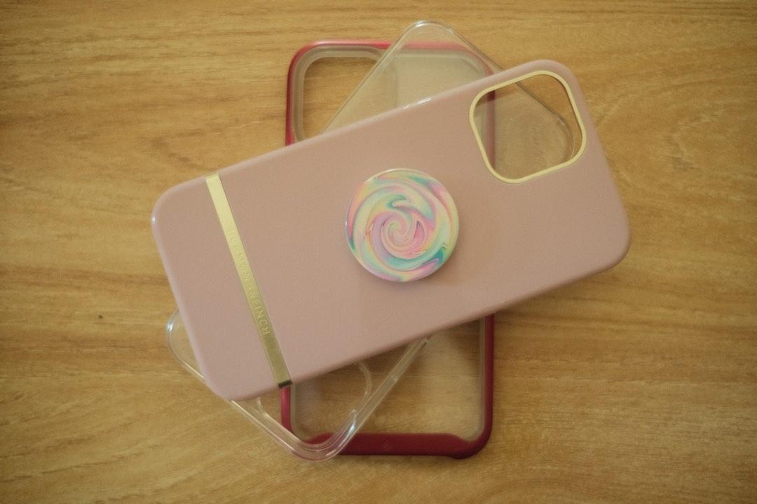 iphone 12 Pro Max case take all for ₱799 (Category: Cases & Sleeves) located in Hinigaran. Submitted by spebbit (Listing ID 1189563789, Image 2). Description: Selling cases for iphone 12 pro max. Individual price is indicated. Pink case with pop socket. Brand is Richmond & Finch. Caseology transparent case. Transparent case with magsafe wireless capability. Only issue is there is a hairline crack near the camera. Negotiable for sure buyers. Rfs: 