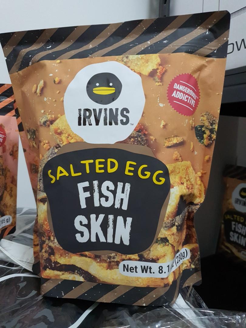 Irvins salted egg fish skin, Food & Drinks, Local Eats on Carousell
