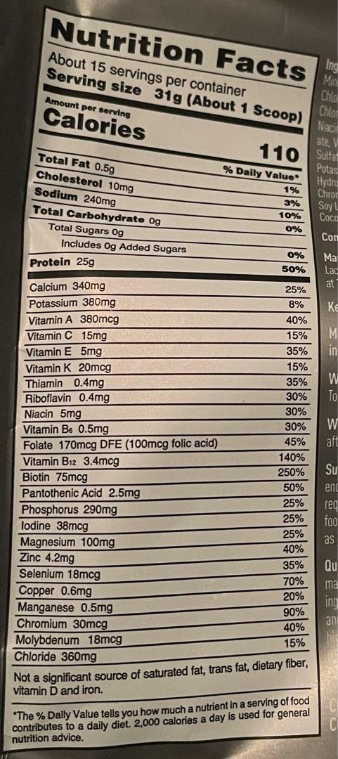 ISOPURE Protein Zero Carb, Health & Nutrition, Health ...