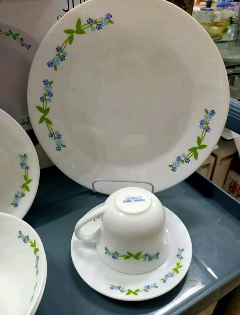 Julia Opal Dinner Set, Furniture & Home Living, Kitchenware & Tableware
