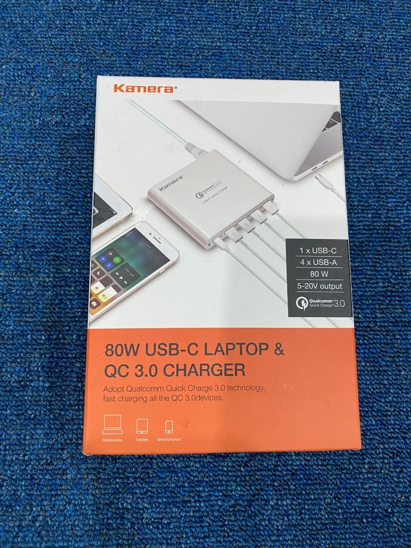 Kamera USB C Laptop AC Charger, 80W 5Port TypeC, Computers & Tech