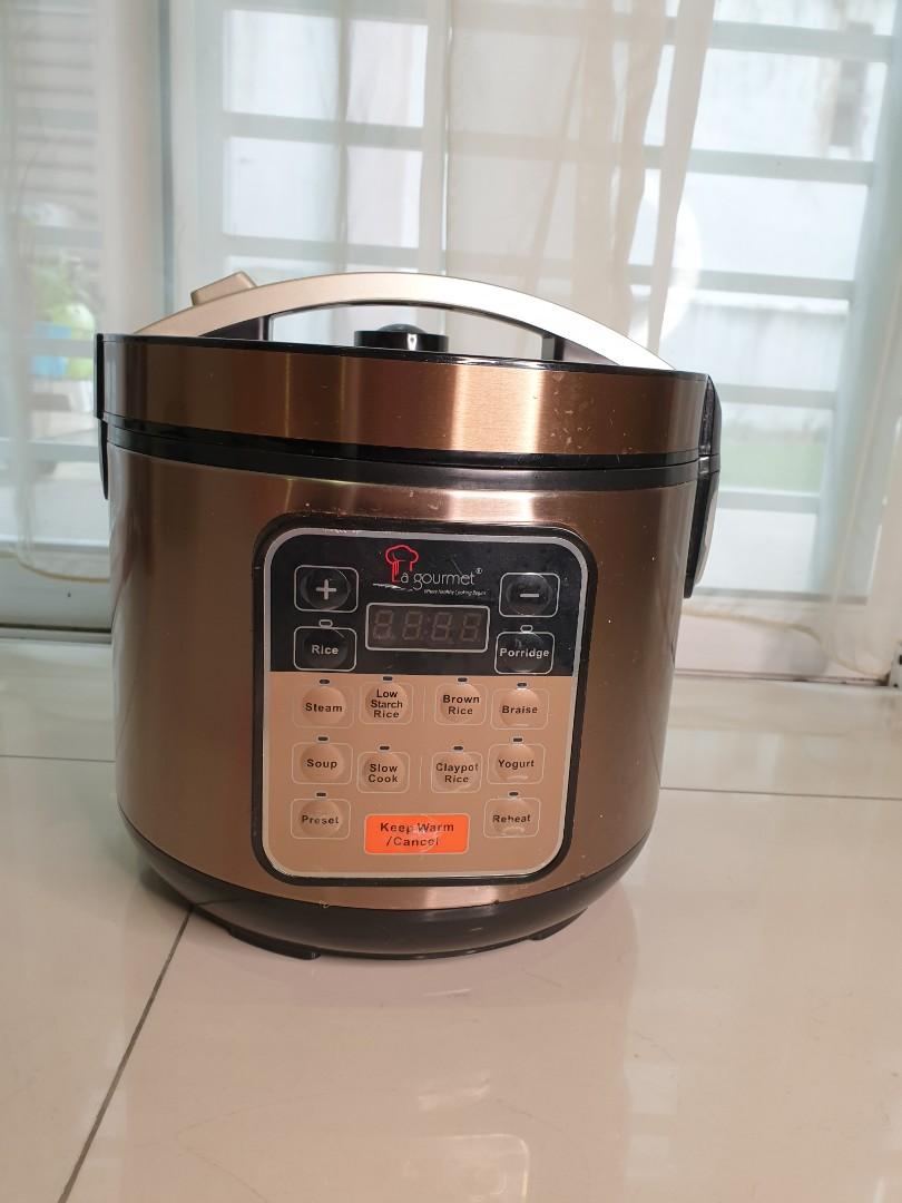 La Gourmet Healthy Rice Cooker 4L Multi Function, TV & Home Appliances