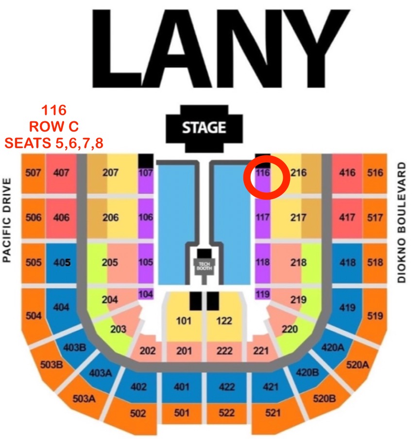 LANY PATRON SIDE TICKETS FOR 4 Tickets Vouchers Event Tickets on