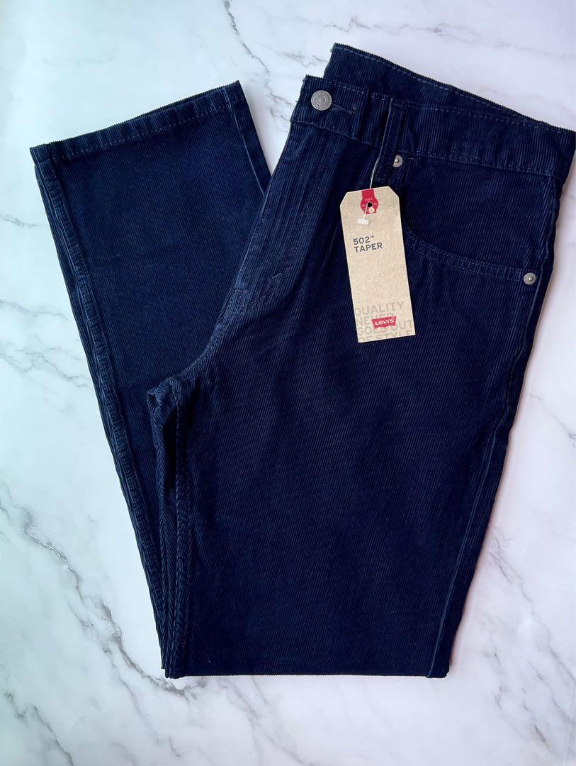 Levi s 502 regular taper Corduroy jeans Navy 32x30 32x32 33x30