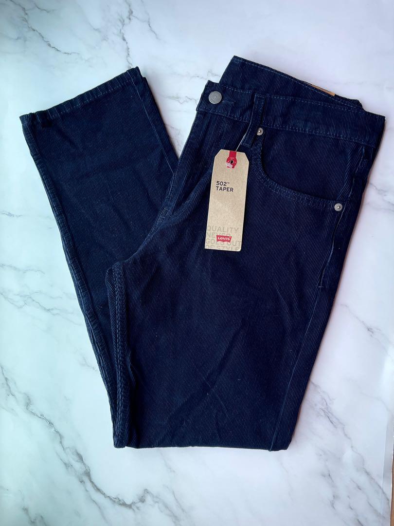Levi s 502 regular taper Corduroy jeans Navy 32x30 32x32 33x30 36x32