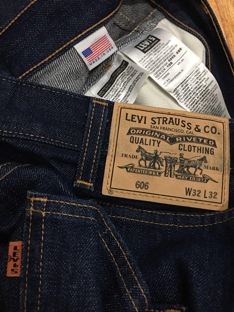 Levis Vintage Clothing 606 made in USA, Men's Fashion, Bottoms, Jeans on  Carousell