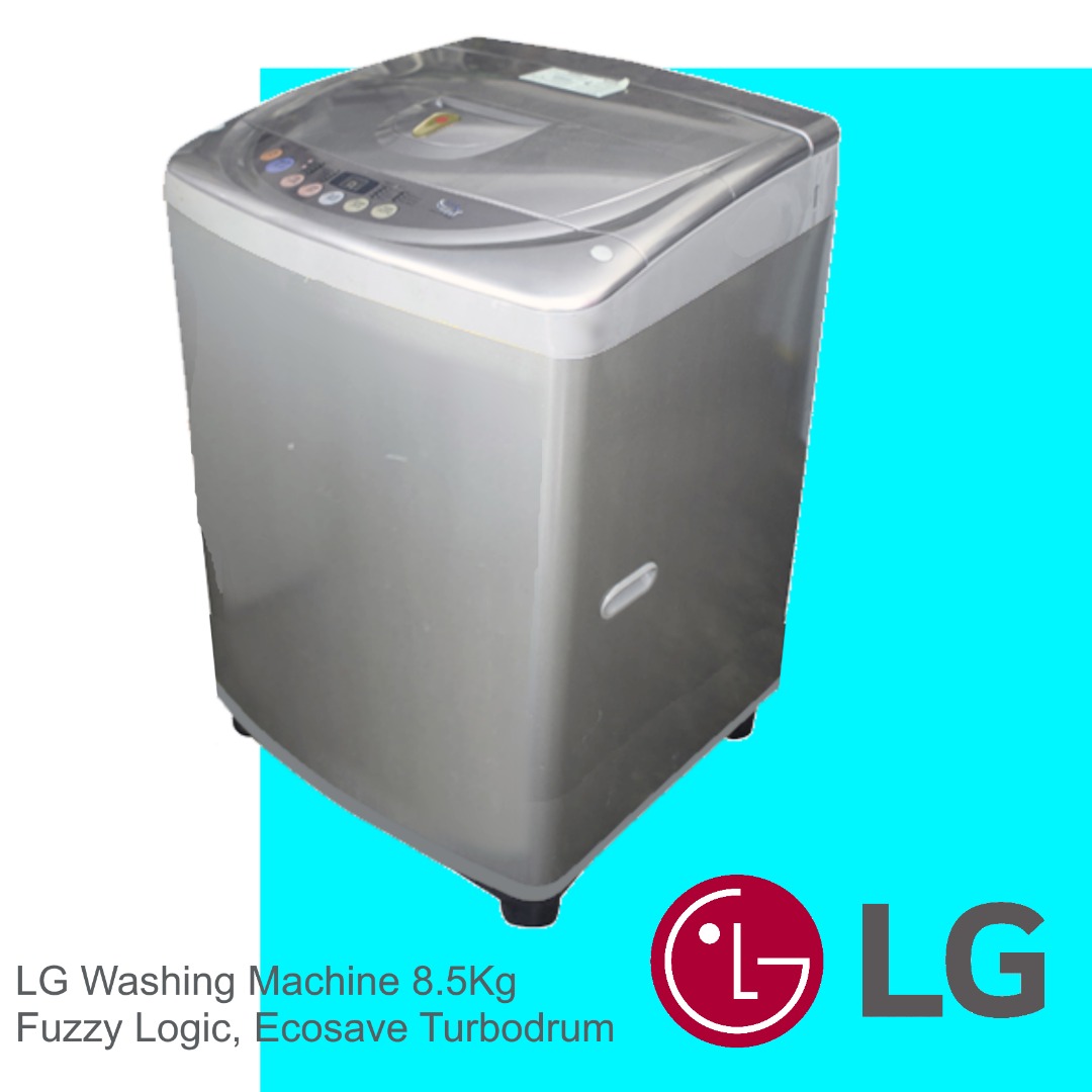 LG Washing Machine High Capacity 8.5Kg Topload Fuzzy Logic, ecoSave