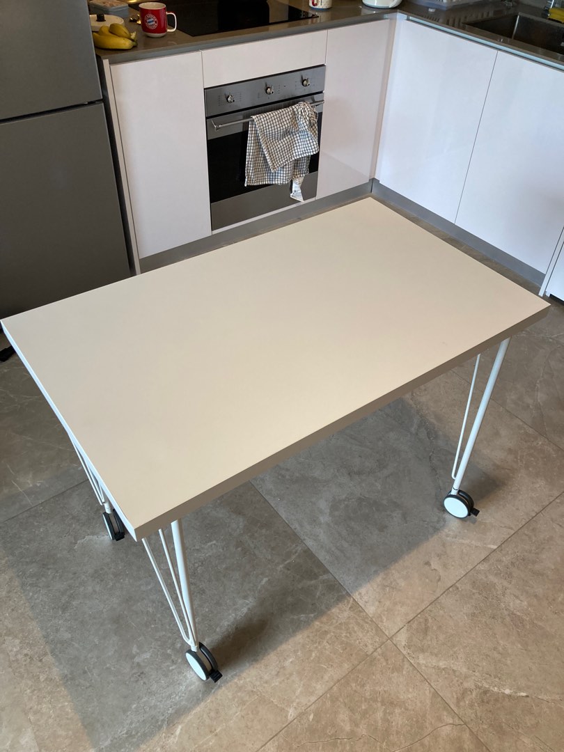 Linnmon Krille White Ikea Desk 100x60cm Furniture Home Living