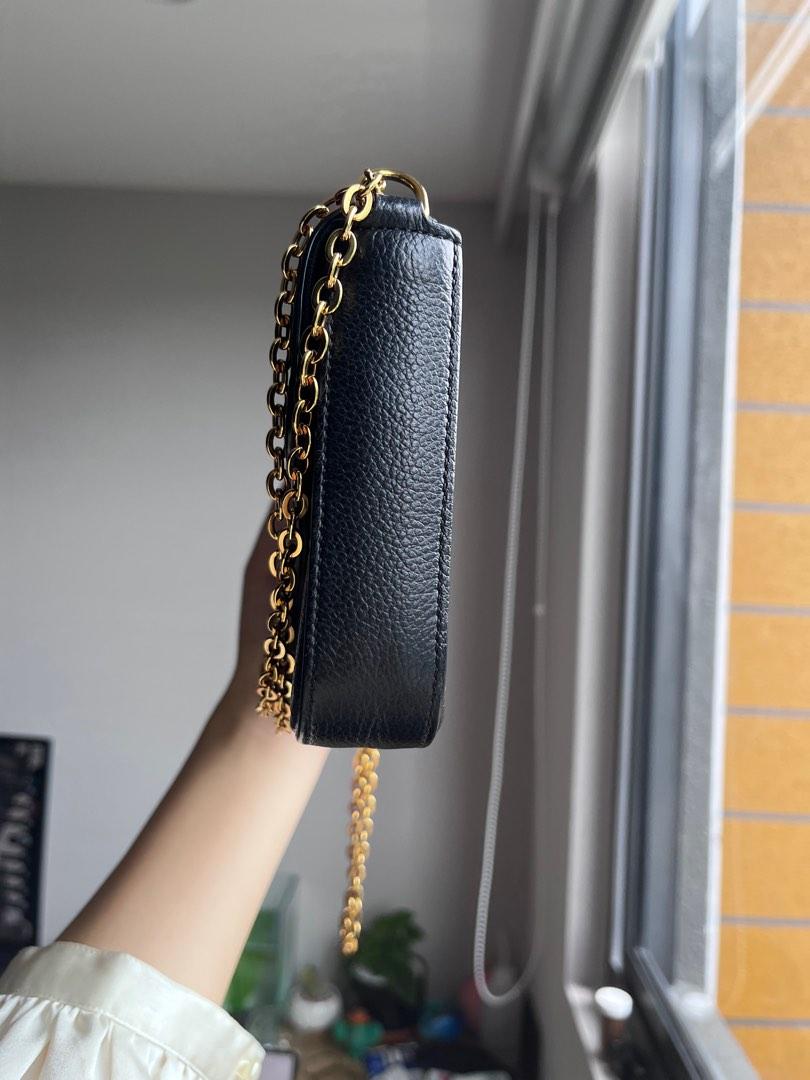 Louis Vuitton Empreinte Felicia navy leather shoulder bag, Luxury