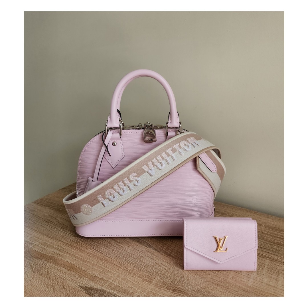 Louis Vuitton Alma BB Noir Epi Leather Bag with Jacquard Strap, Luxury,  Bags & Wallets on Carousell