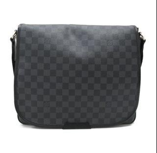 Louis Vuitton, Bags, Louis Vuitton Bum Bag Limited Edition 2 Letters  Damier Graphite Black