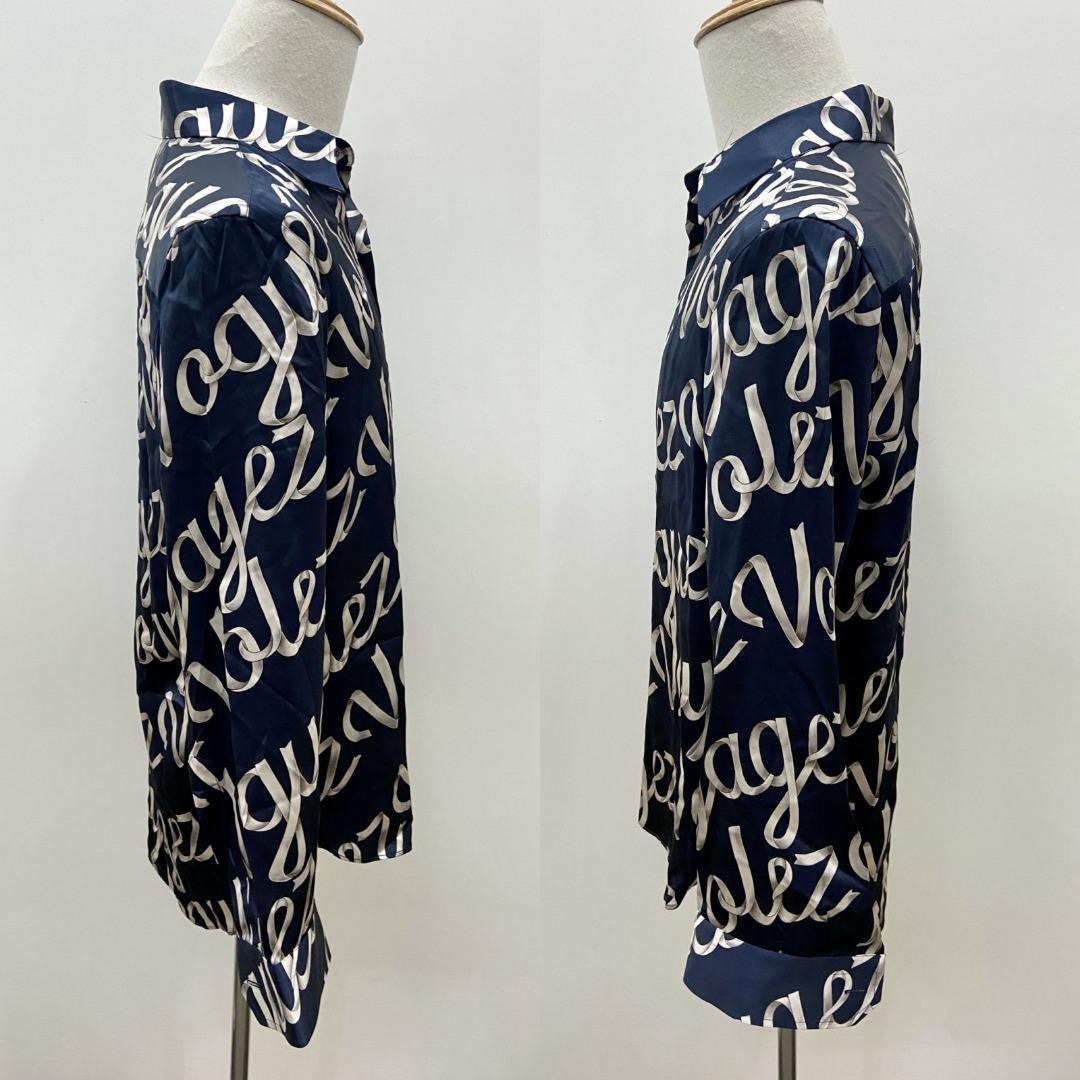Silk shirt Louis Vuitton Navy size L International in Silk - 33610967