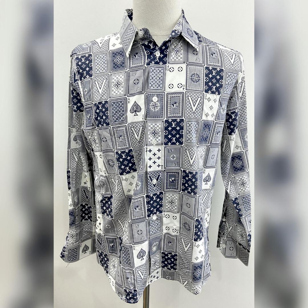 LOUIS VUITTON POKER CARDS LONG SLEEVE SHIRT SIZE:L 227025716 MA, Men's  Fashion, Tops & Sets, Formal Shirts on Carousell