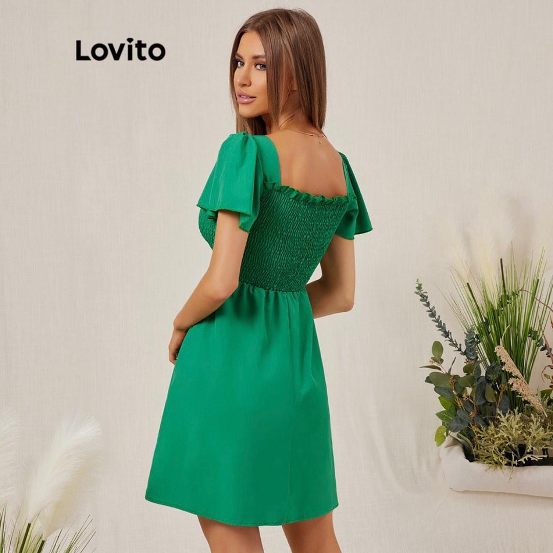 Casual fit and flare dress with sleeves outlet