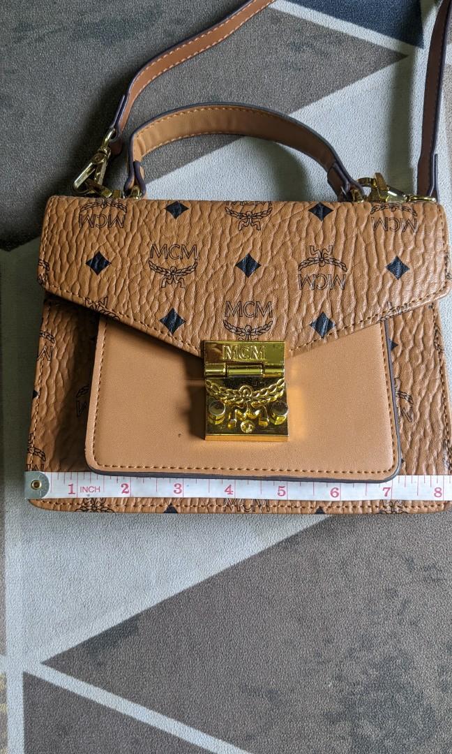 Mcm medium store patricia satchel bag
