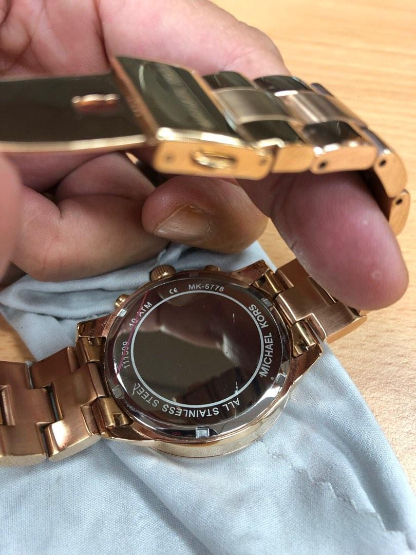 Michael Kors Chronograph Rose Gold Tone 43MM Bracelet Watch