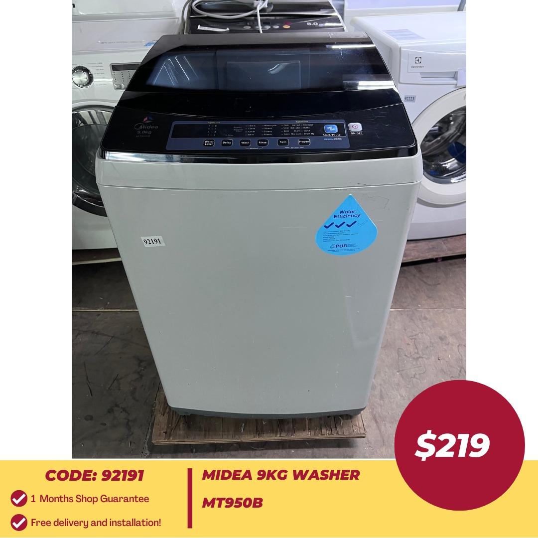 MIDEA 9Kg Washer MT950B (92191), TV & Home Appliances, Washing Machines