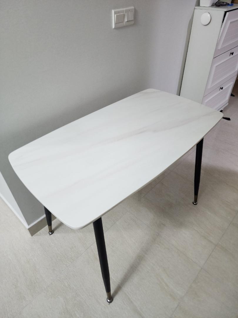 Modern & Clean Marble Table, Furniture & Home Living, Furniture, Tables