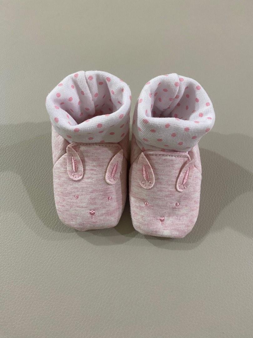 Sock top online baby booties