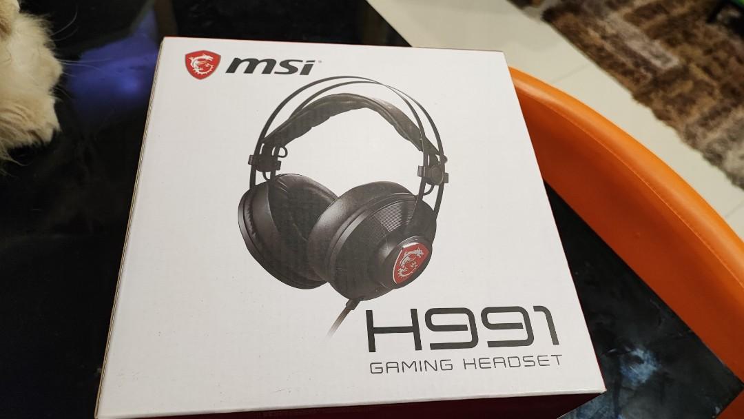 MSI H991 GAMING HEADSET, Audio, Headphones & Headsets on Carousell