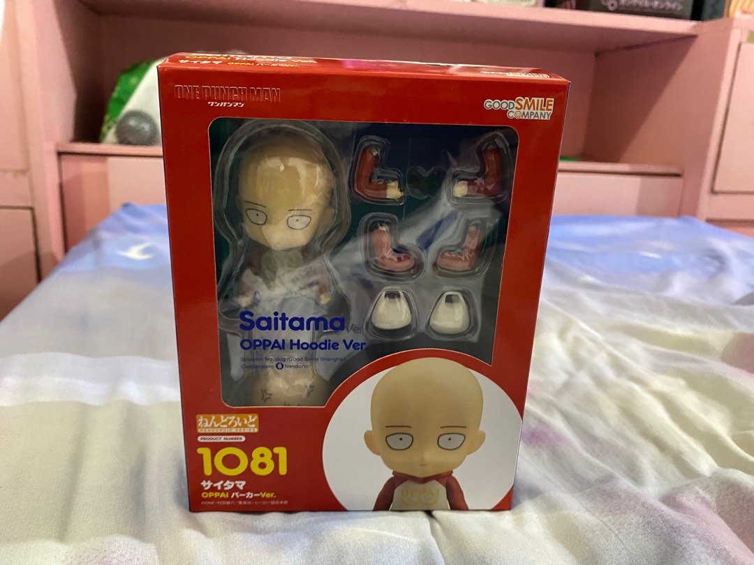 Nendoroid 1081 - Saitama: OPPAI Hoodie Ver. [WonFest Exclusive], Hobbies u0026  Toys, Toys u0026 Games on Carousell
