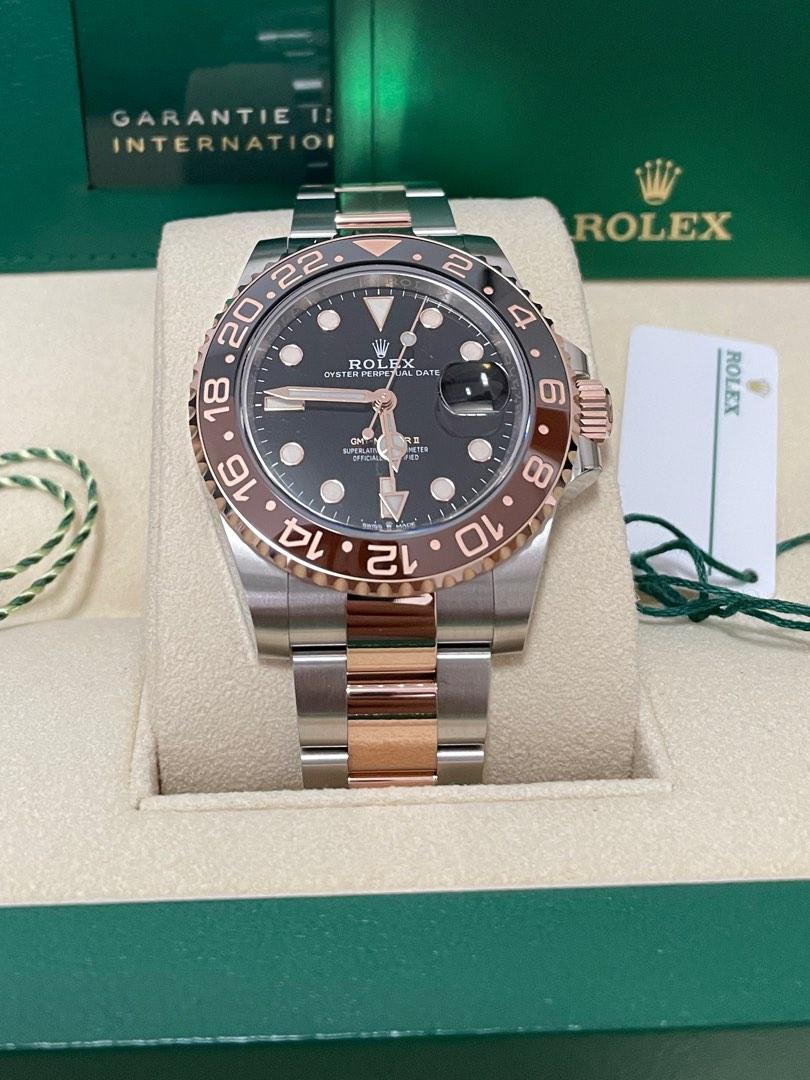 New OCT 2022 Rolex GMT Master Rootbeer 126711chnr, Luxury, Watches on