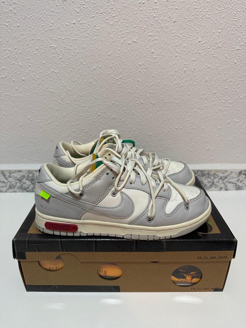 CNY SALE] nike off white dunk low lot 25/50 us 8.5, Men's Fashion,  Footwear, Sneakers on Carousell