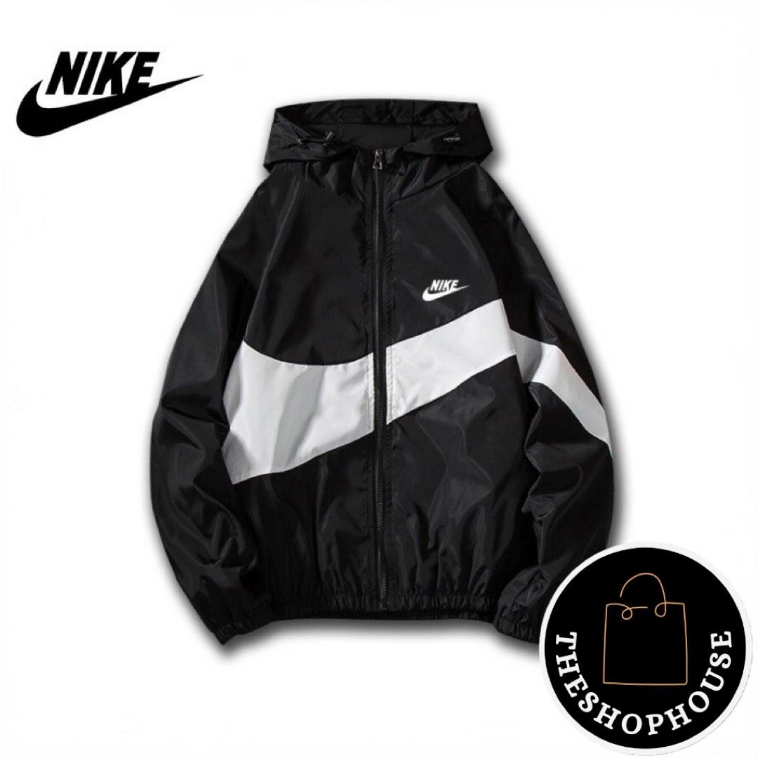 White nike windbreaker jacket mens hot sale