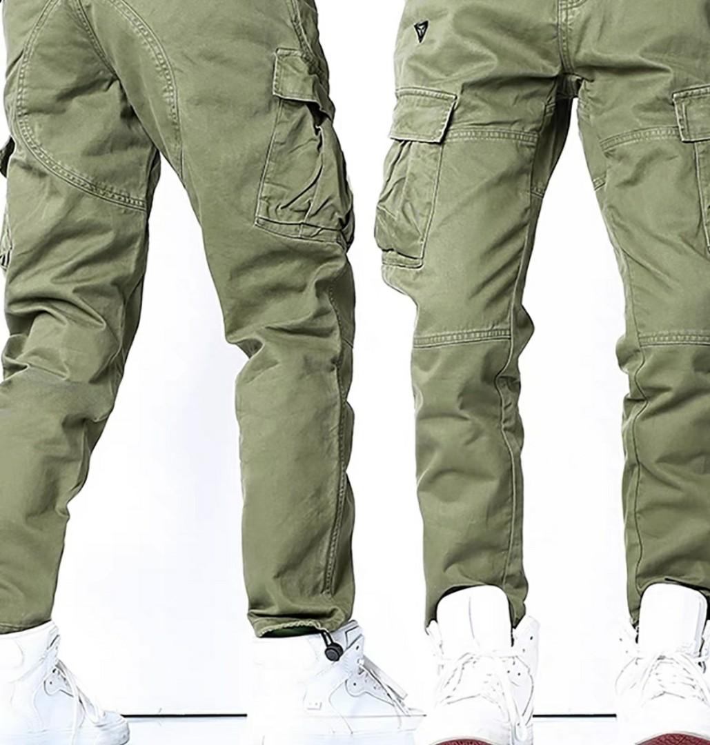 Mens cargo pants best sale olive green