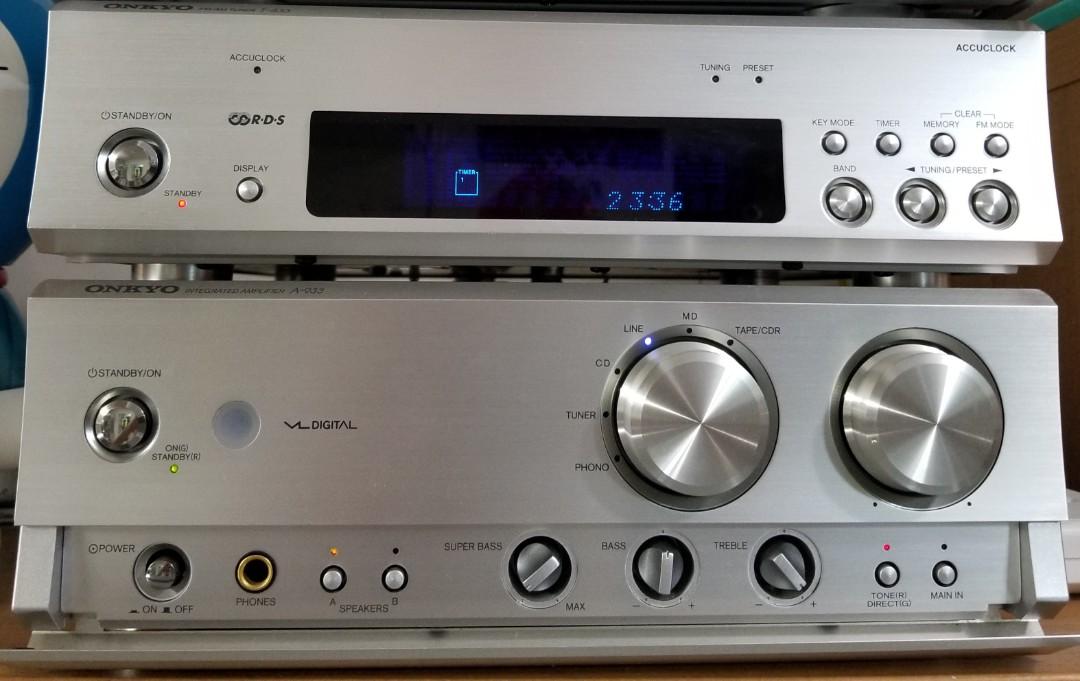 Onkyo A933 amplifer, 音響器材, 音樂播放裝置MP3及CD Player - Carousell