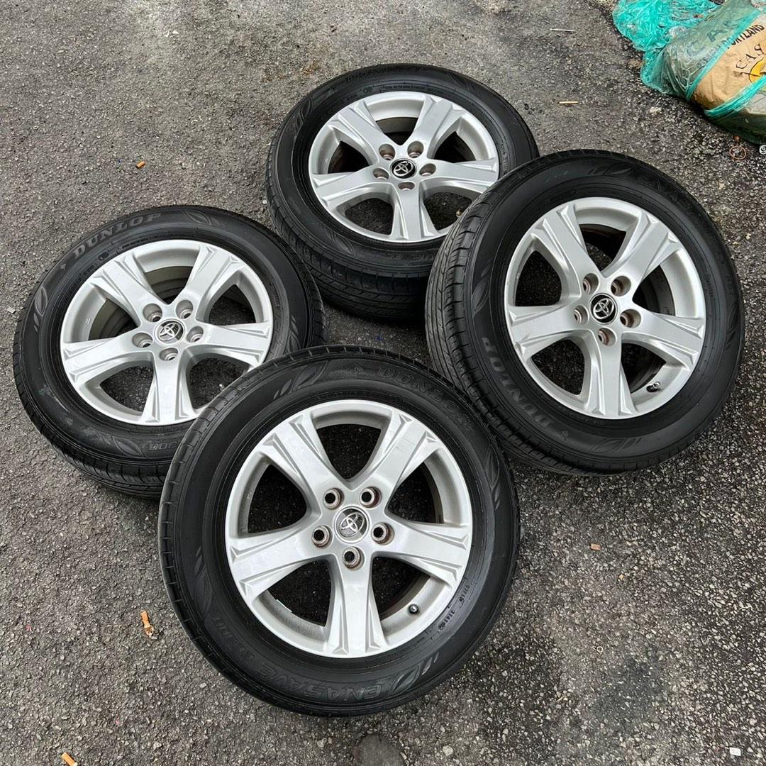 Original 16 inch sport rim Estima tyre 70%, Auto Accessories on Carousell