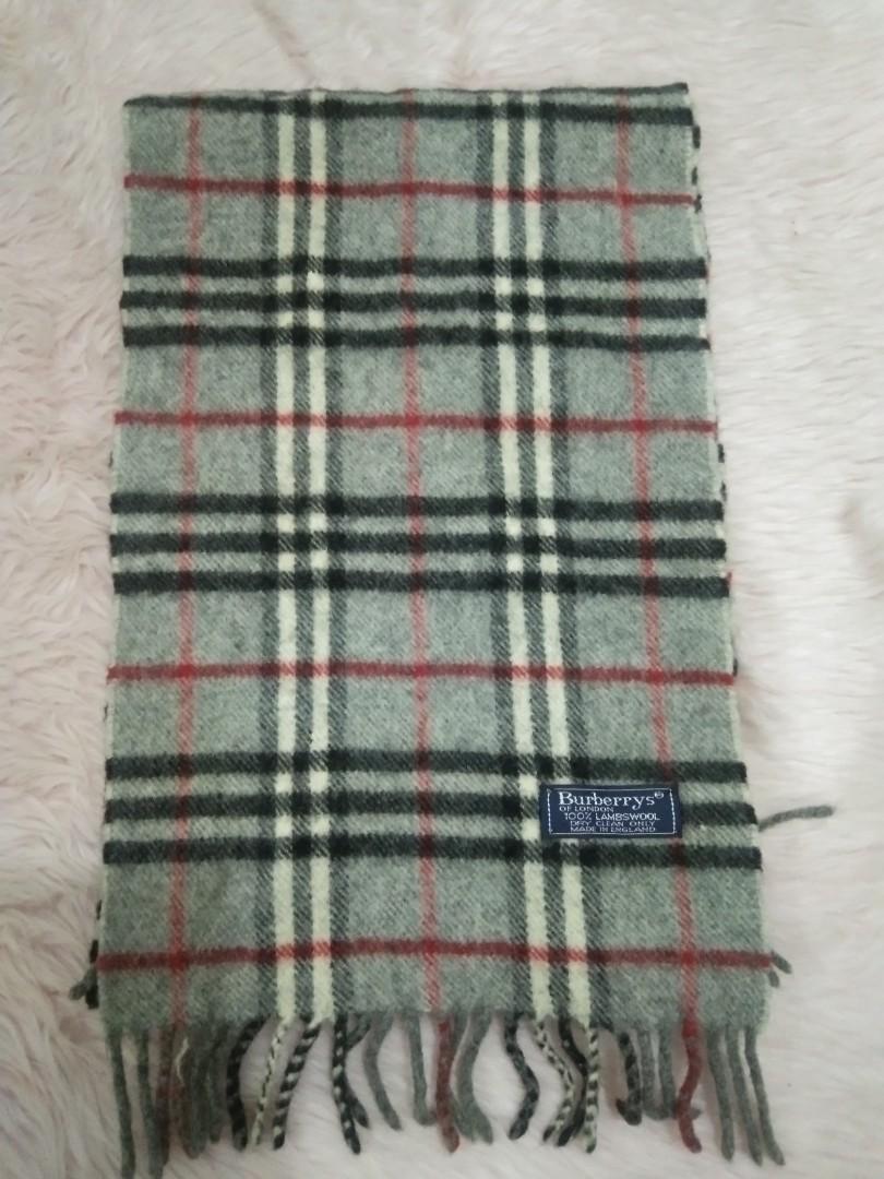 ORIGINAL BURBERRY'S SCARF (MADE IN ENGLAND), Women's Fashion, Watches & Accessories, Scarves on