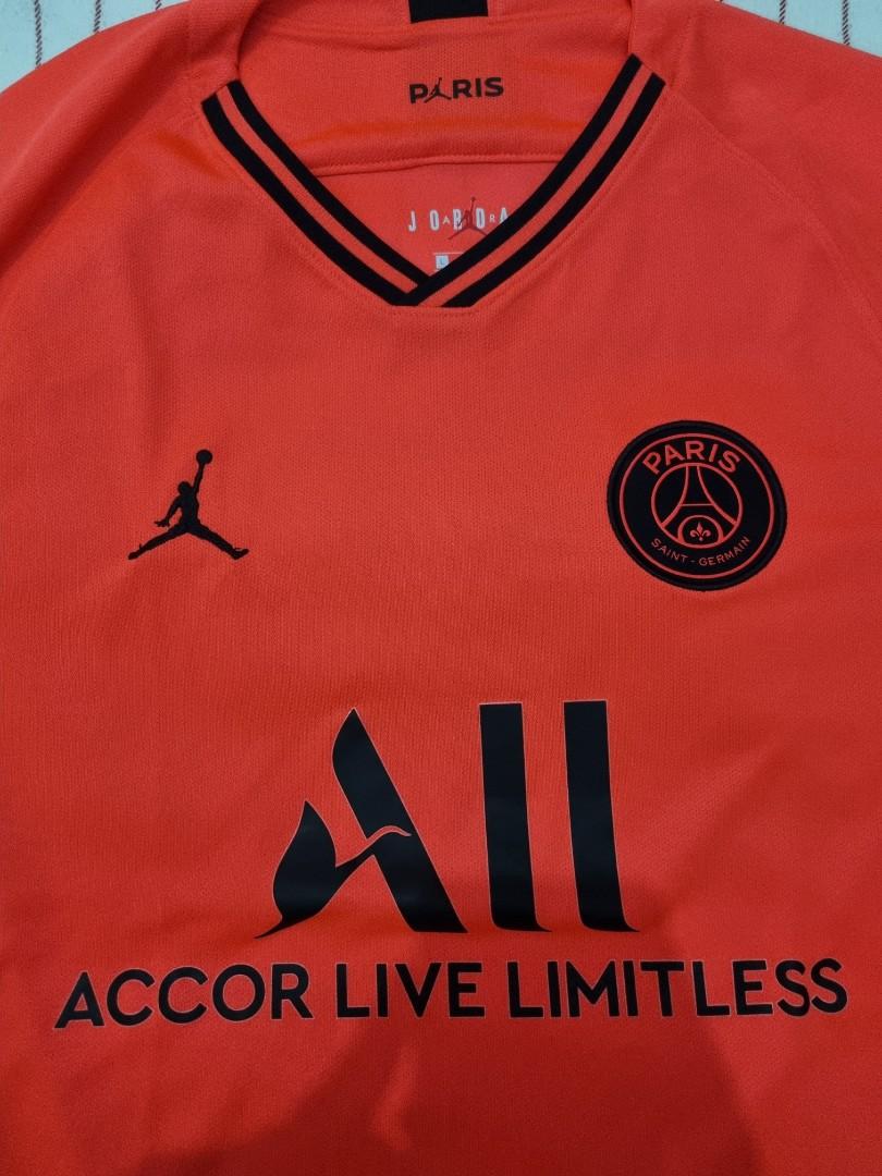 Original PSG X Jordan 2019 Away Kit Orange Men s Fashion