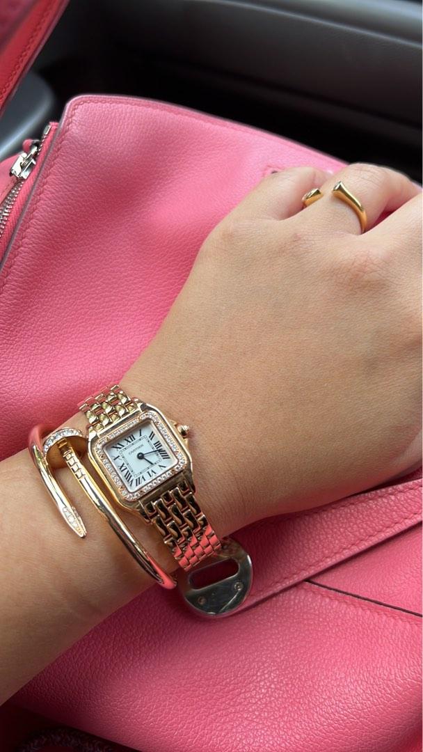 Cartier panthere watch rose gold top