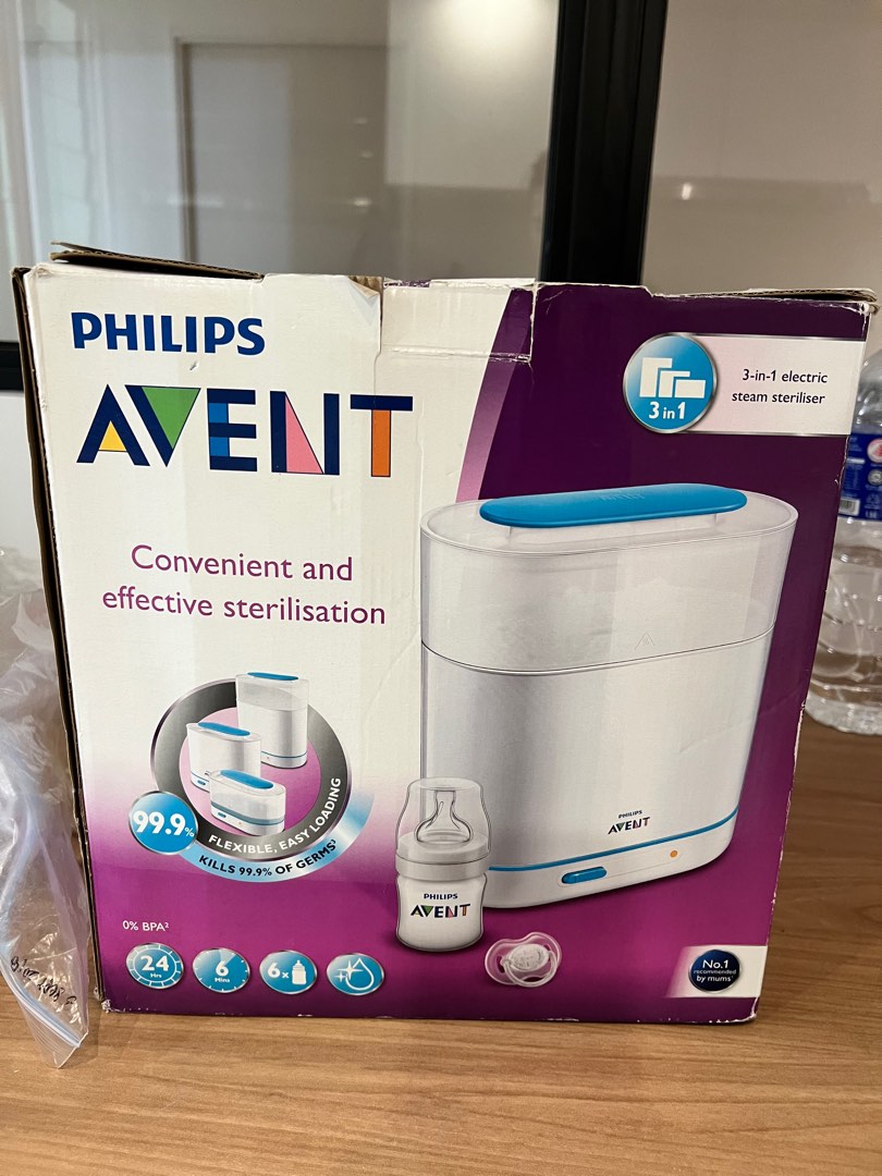 Philips Avent 3 in 1 electric steam steriliser, Babies & Kids, Nursing ...
