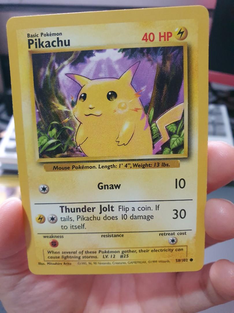 Chinese Pikachu pokemon base set first edition 2000, Hobbies & Toys, Toys &  Games on Carousell