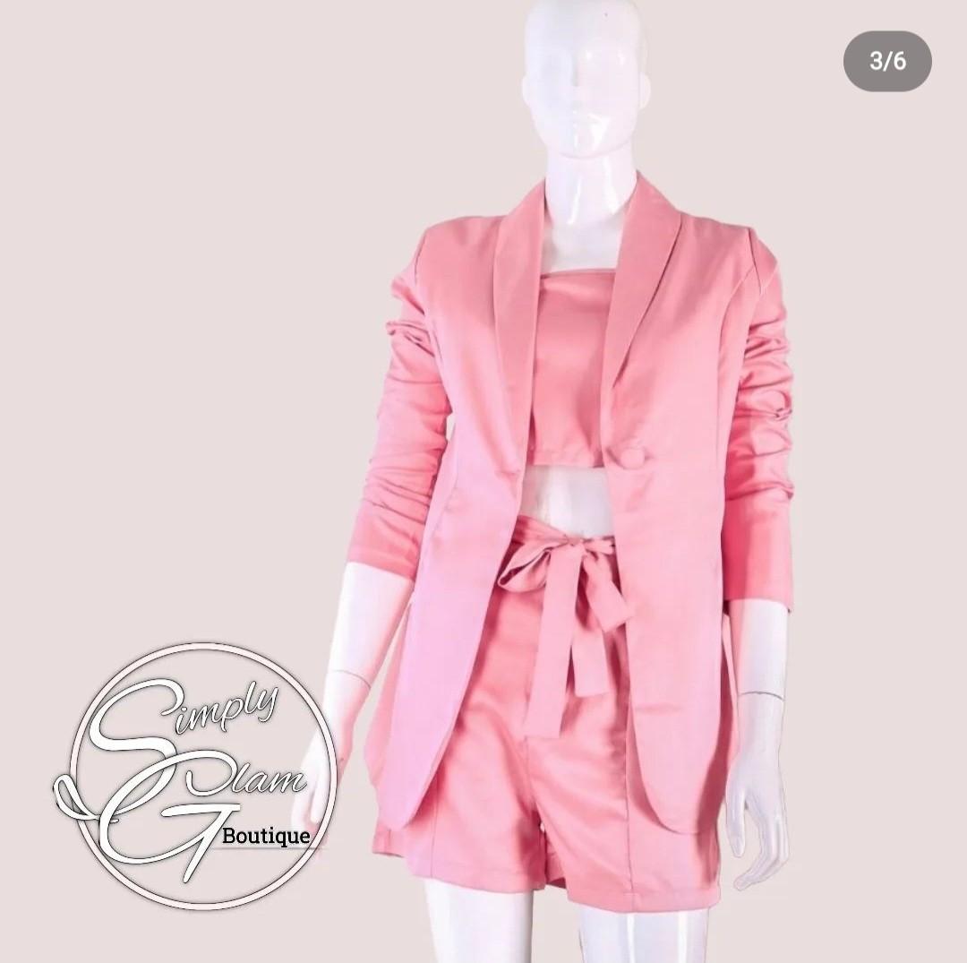 Pink office wear sets, Women's Fashion, Dresses & Sets, Sets or