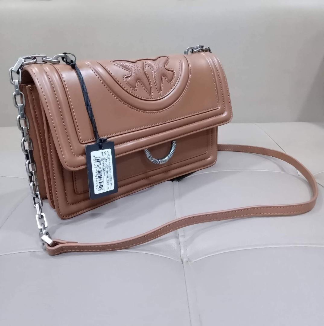 Pinko Sling Bag (Category: Luxury Bags & Wallets) located in Taguig. Submitted by esa.agustin (Listing ID 1189545598, Image 1). Description: Original Pinko brown leather sling bag. With tag. Bought in Italy..