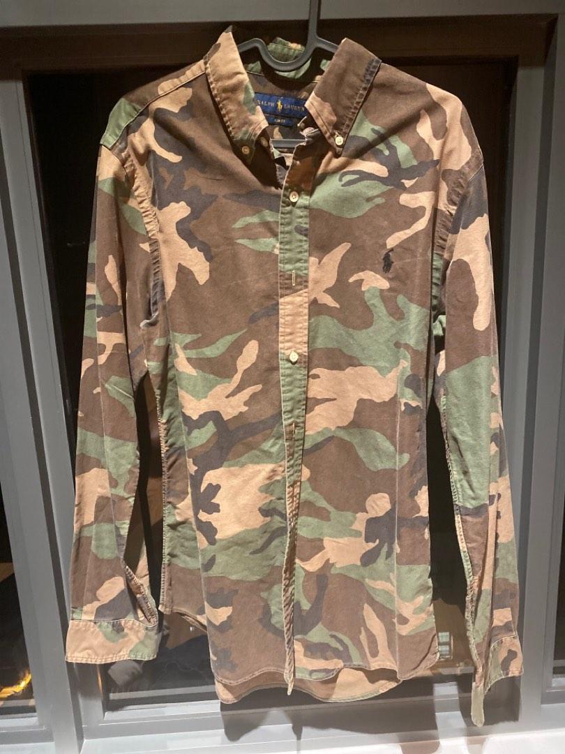 Ralph lauren camo oxford shirt online