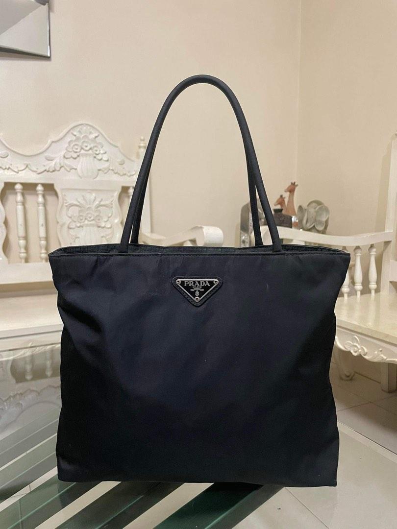 PRADA SMALL TOTE BAG BLACK, Luxury, Bags & Wallets on Carousell