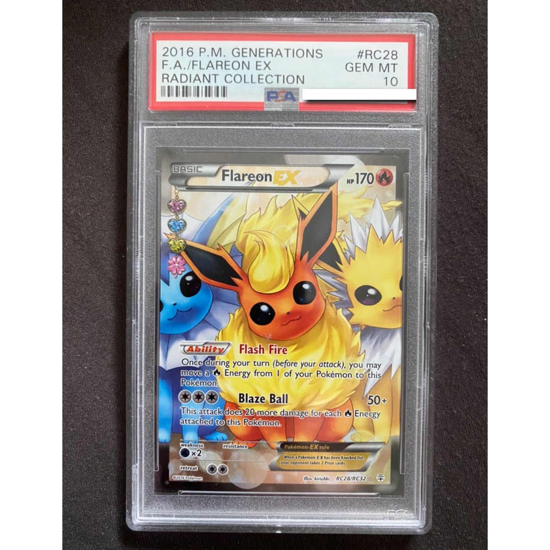 PSA 10] Flareon EX Radiant Collection RC#28 Pokemon Card TCG