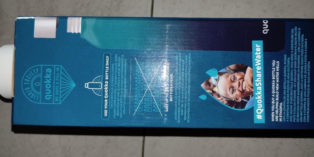 Quokka stainless steel insulated bottle 630ml, Furniture & Home Living