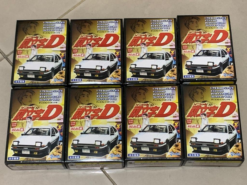 絕版合金Real-x INITIAL D 頭文字1/72 Part 1 u0026 Part 2 全套16隻