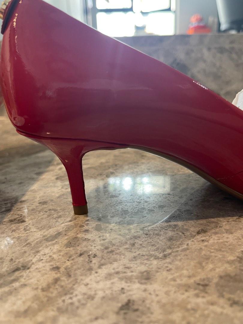Red Patent 2inch Heels Women s Fashion Footwear Heels on Carousell