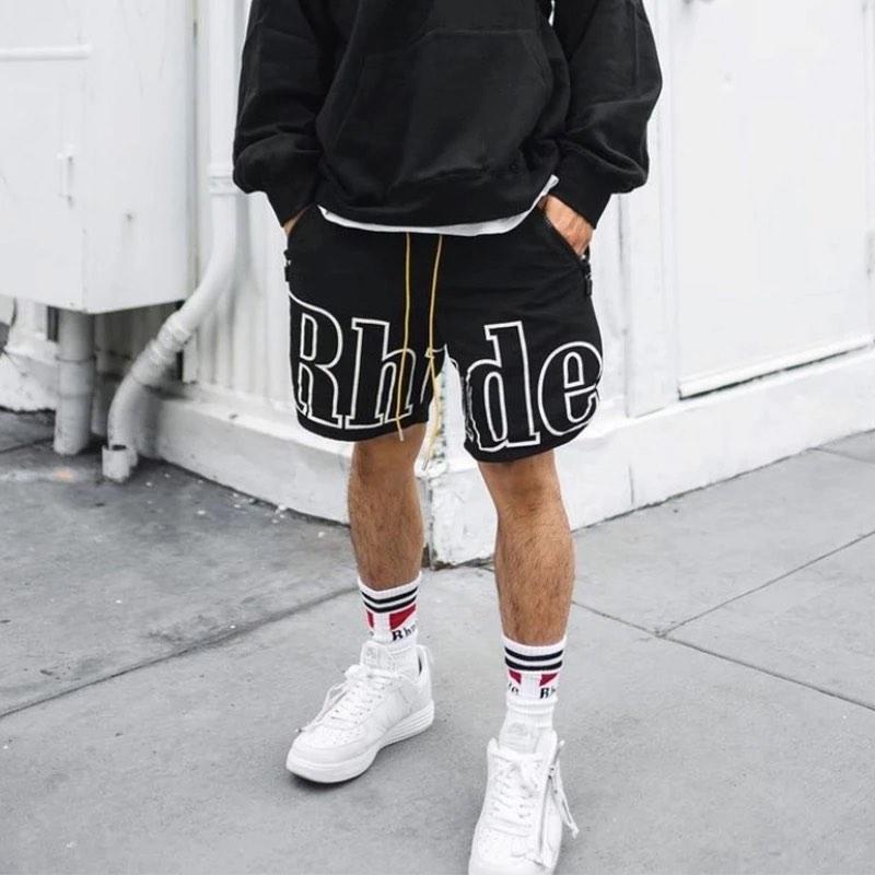 Rhude shorts black discount