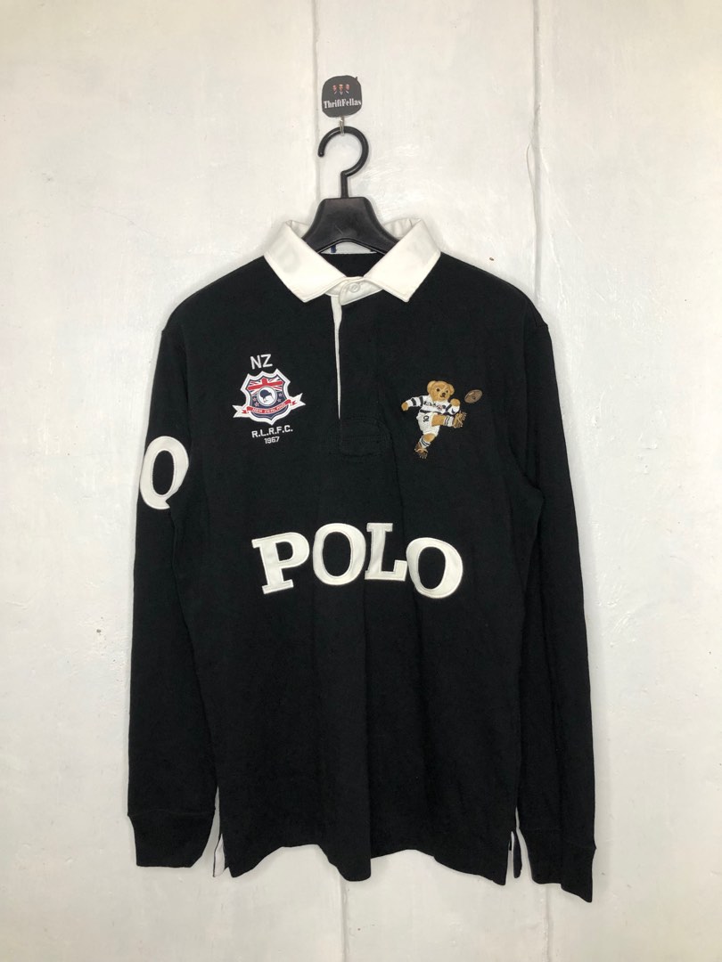 RL POLO BEAR RUGBY LONGSLEEVES, Men's Fashion, Tops & Sets, Tshirts