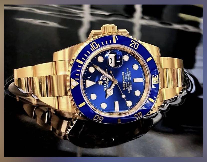 Rolex Submariner Full Gold Blue dial 41MM Ref 126618LB Luxury