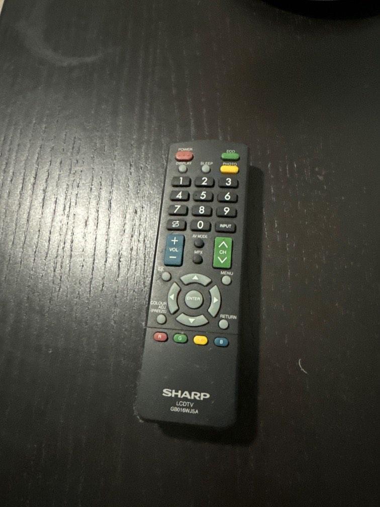 Sharp with wall mount bracket (Category: TV) located in Singapore. Submitted by thinking_cap (Listing ID 1189675963, Image 4). Description: 31 inch Sharp TV . Working condition. Only remote cover is missing .