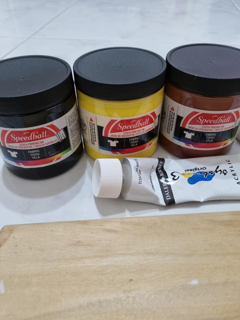 Silkscreen Ink and squeezes, Hobbies & Toys, Stationery & Craft, Craft