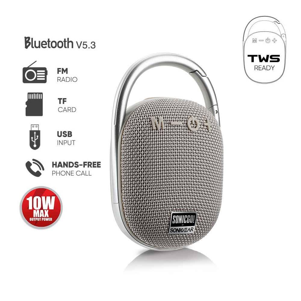 SonicGear SonicGo 1 Bluetooth Portable Speaker with Hook FM
